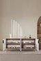Hanah Home Sırma 4815 Consola Roble Zafiro y Blanco
